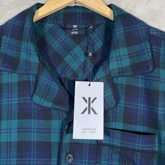 Onepiece Norwegian The Checked Pyjamas Unisex Small Green Tartan Plaid Jumpsuit - Picture 3 of 16